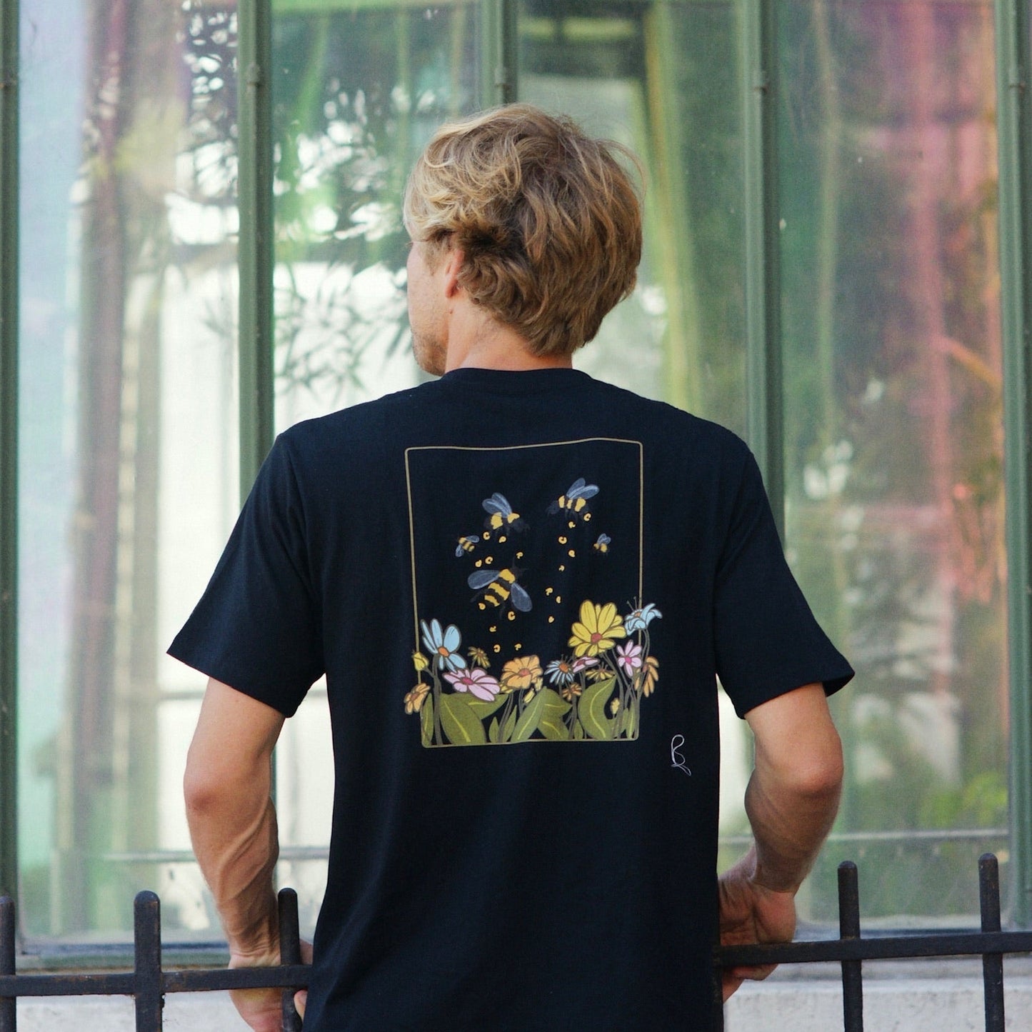 Bees Black Tee
