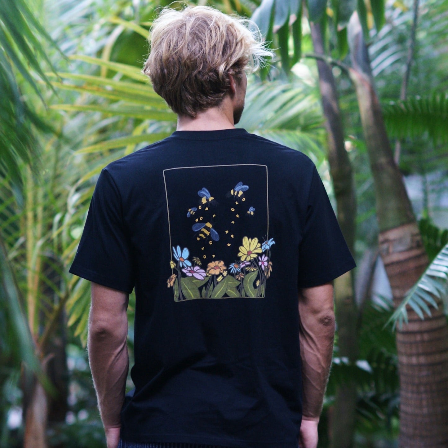 Bees Black Tee