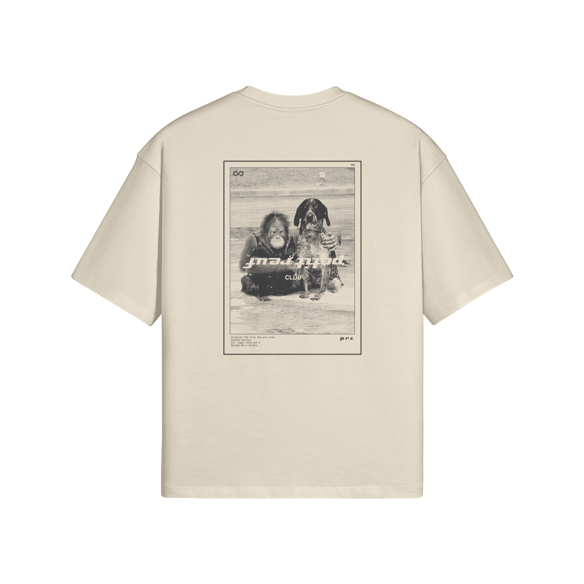 Shirt La Bromance Beige - Petit Reuf Club - Oversize 100% Coton