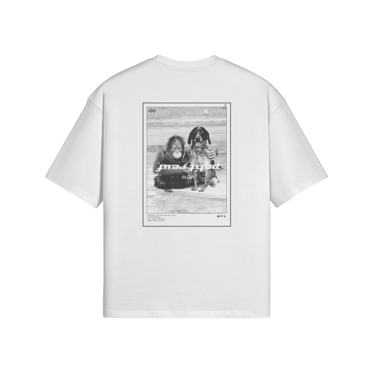 Shirt La Bromance Blanc - Petit Reuf Club - Oversize 100% Coton