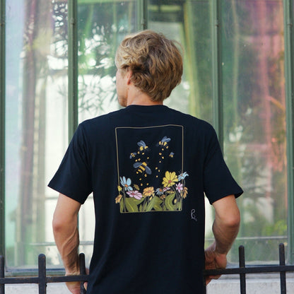 Bees Black Tee
