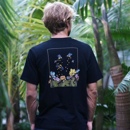 Bees Black Tee