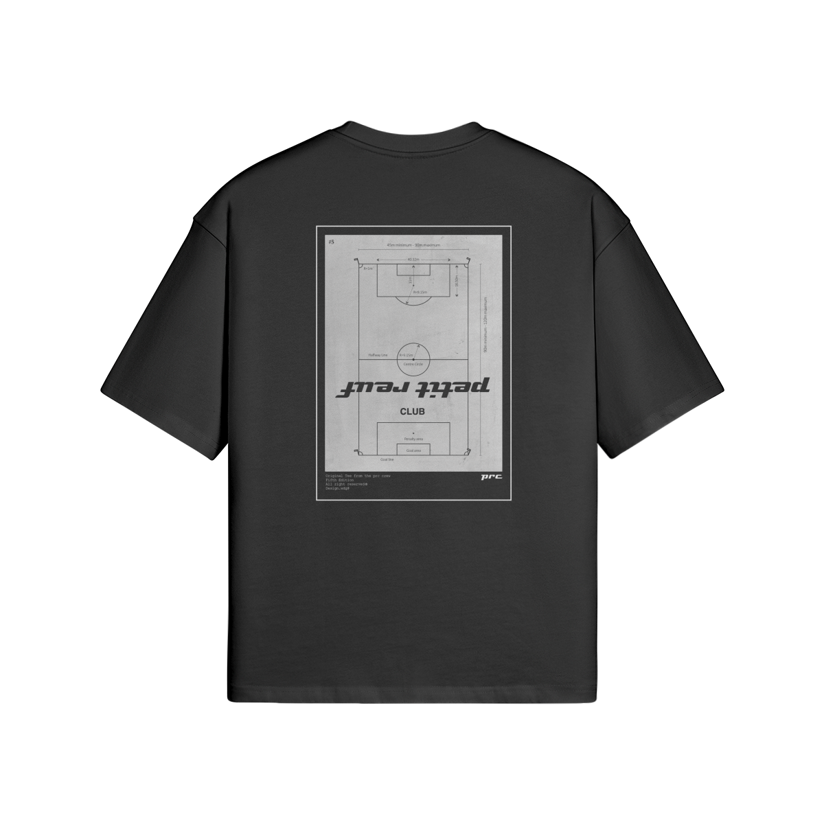 T-Shirt Le Reuf des Surfaces Noir - Petit Reuf Club - Oversize 100% Coton