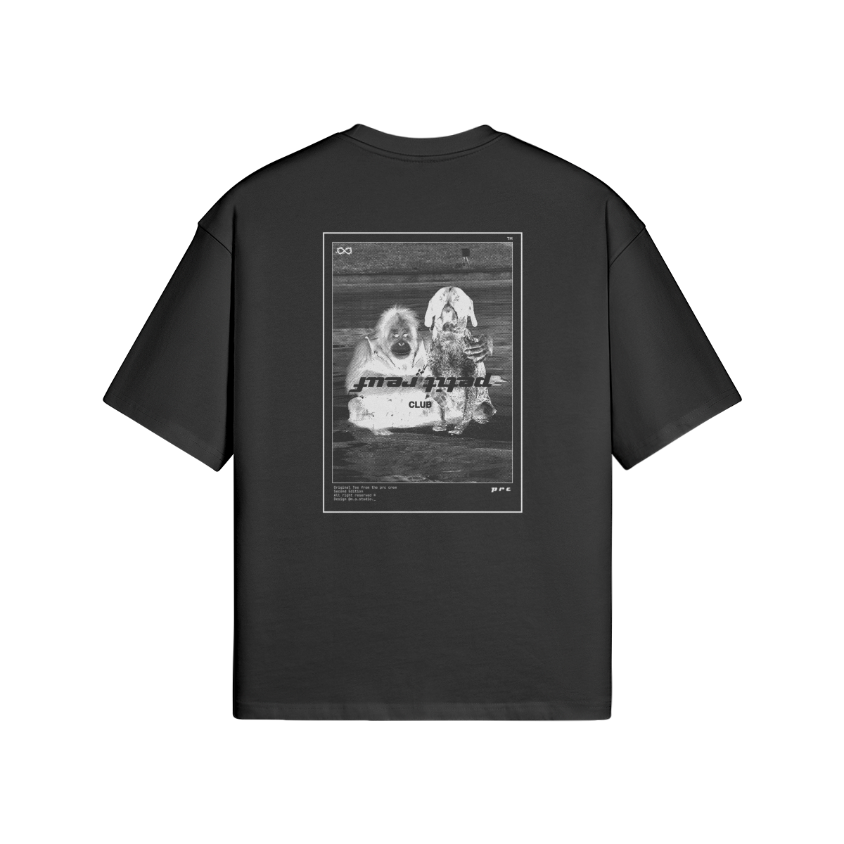 Shirt La Bromance Noir - Petit Reuf Club - Oversize 100% Coton