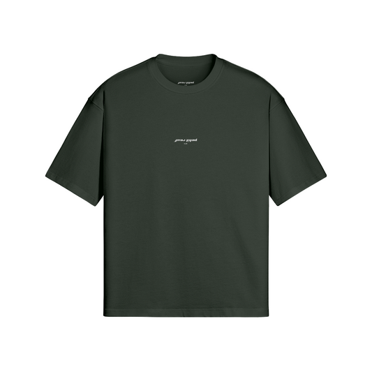 T-Shirt Le Classique Vert - Petit Reuf Club - Oversize 100% Coton